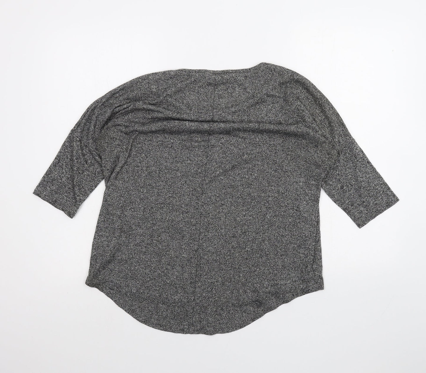 Womens UK Size 8 Select Grey Basic T-Shirt