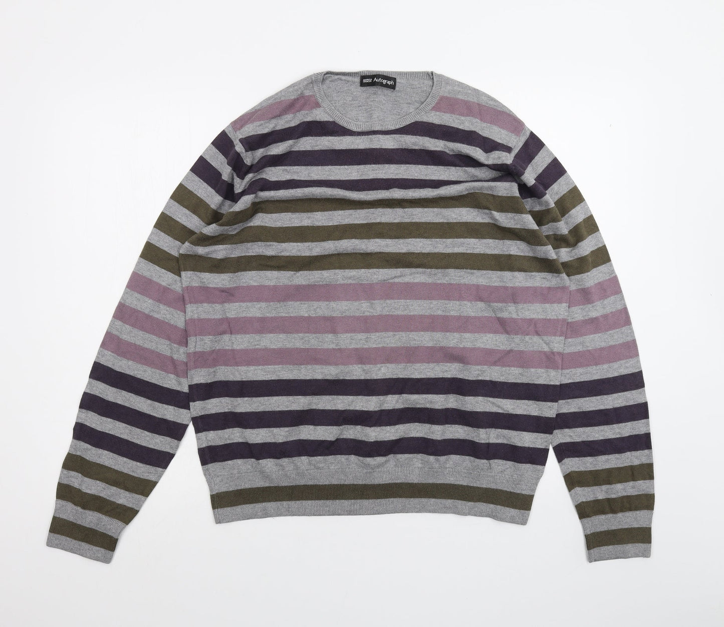 Womens UK Size L Marks and Spencer Grey Pullover Jumper
