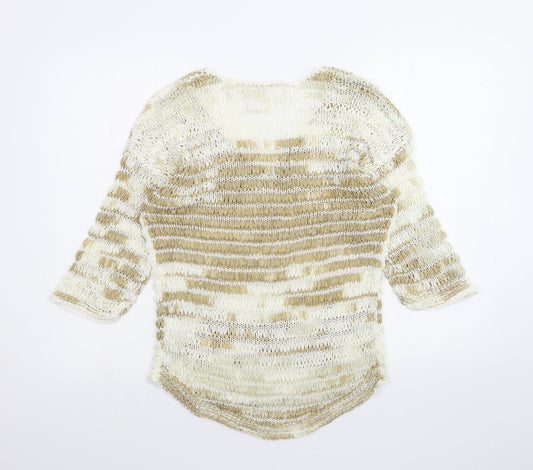 NEXT Womens White   Pullover Jumper Size M