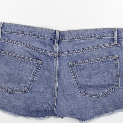 Gap Mens Blue  Denim Cargo Shorts Size 28 in