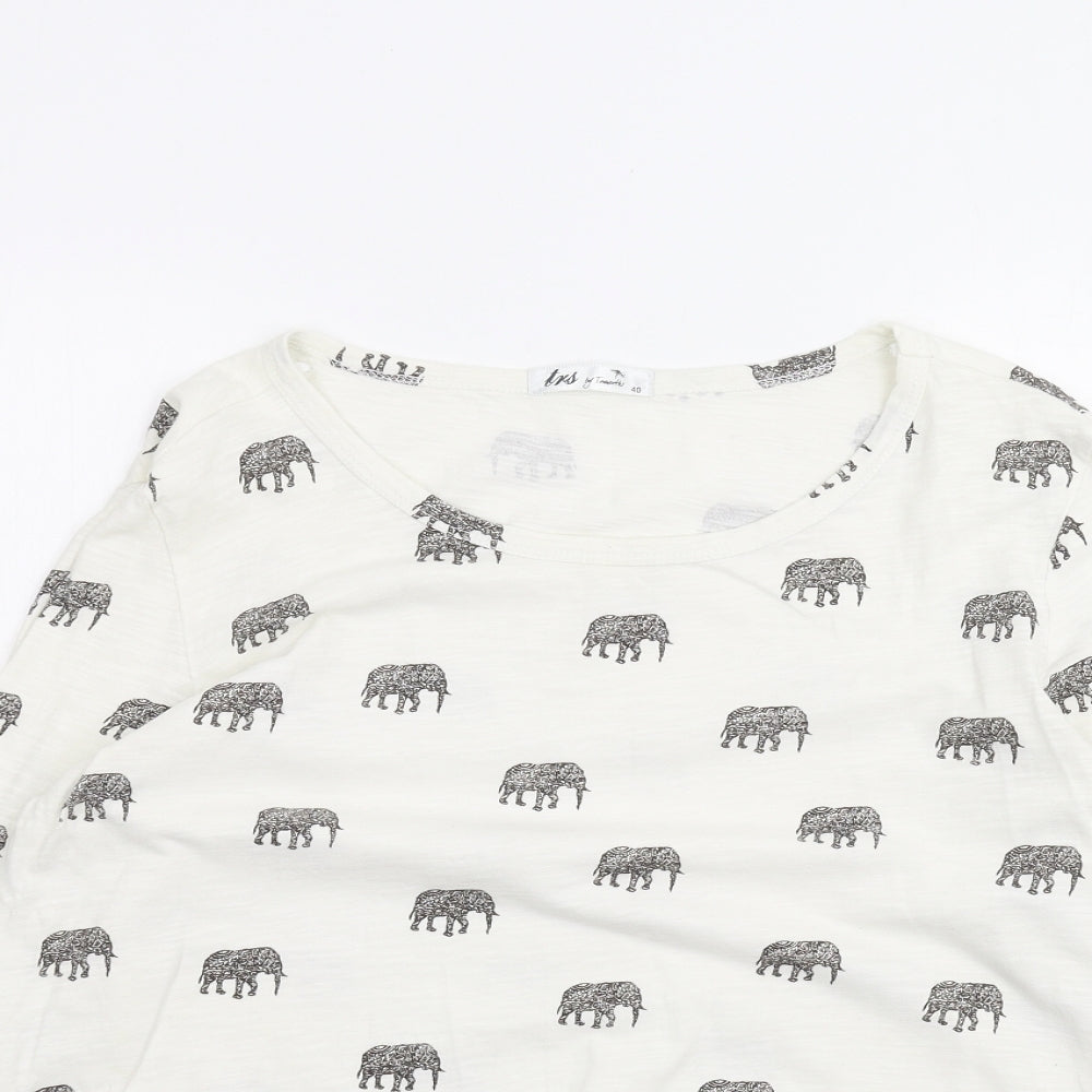 TRS Womens White   Basic T-Shirt Size 12