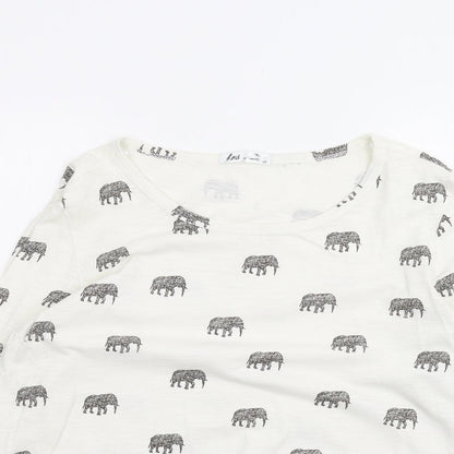 TRS Womens White   Basic T-Shirt Size 12