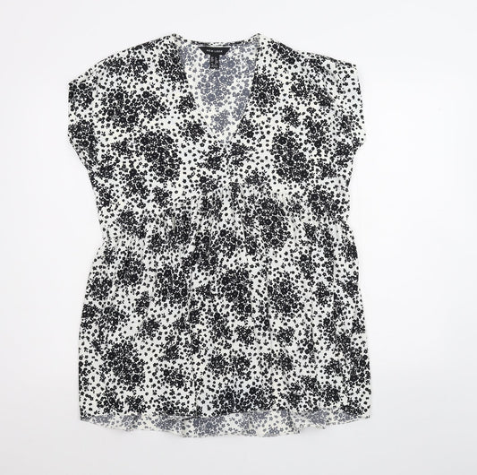 Womens UK Size 8 New Look White Basic Blouse