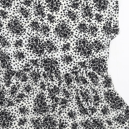 Womens UK Size 8 New Look White Basic Blouse