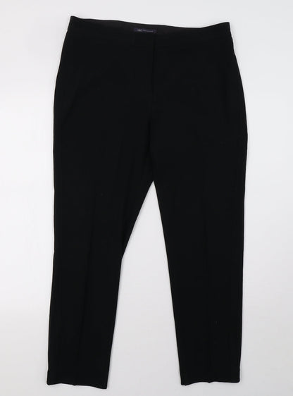 Womens UK Size 14 Marks and Spencer Regular Fit  Black Trousers