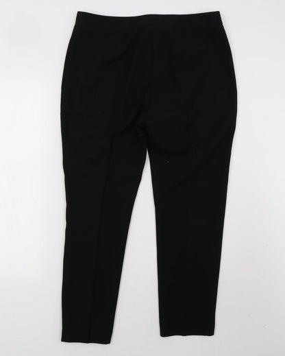 Womens UK Size 14 Marks and Spencer Regular Fit  Black Trousers