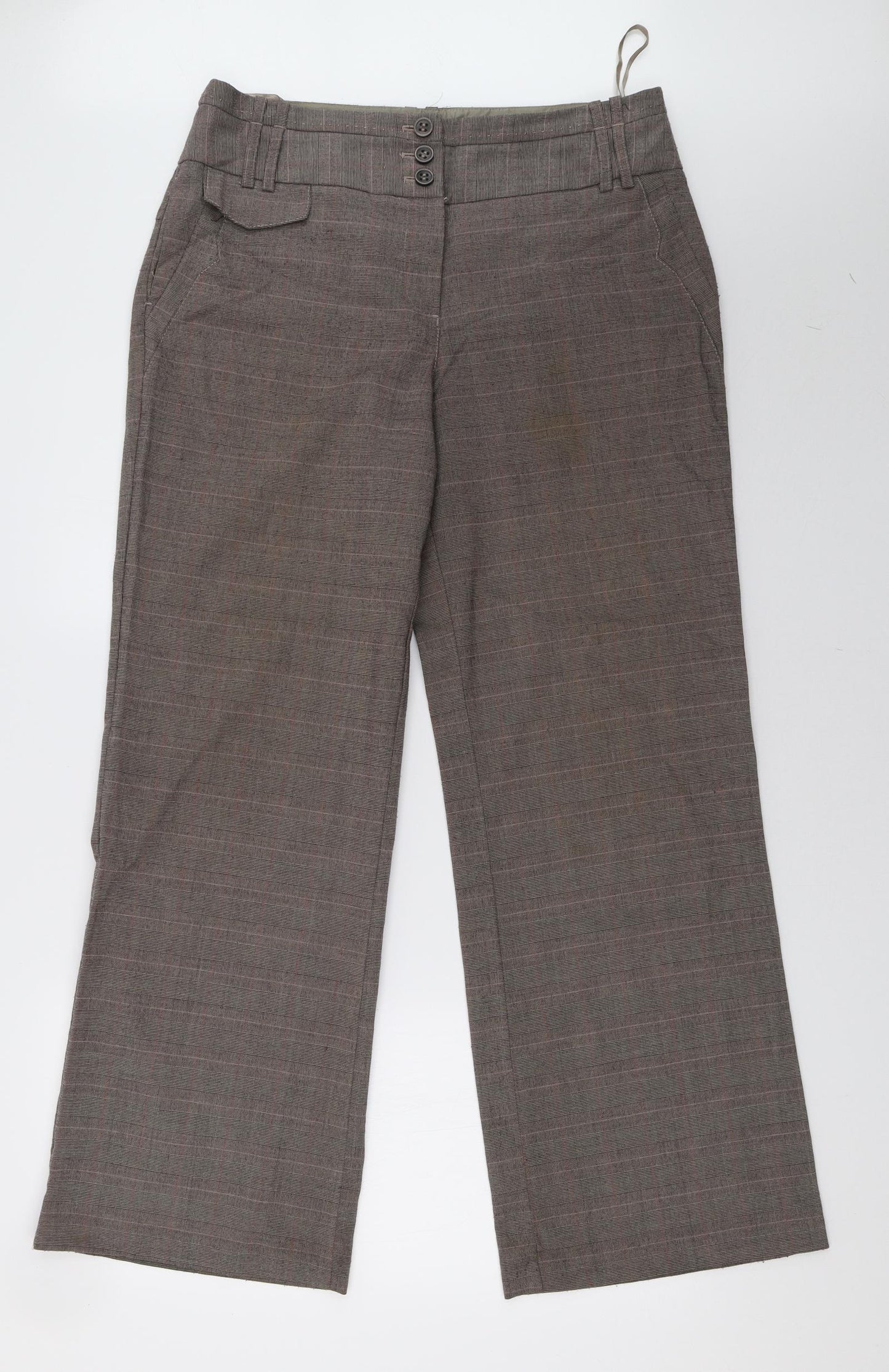 Womens UK Size 14 Marks and Spencer Regular Fit  Brown Trousers