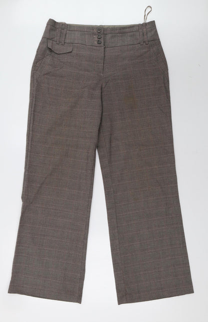 Womens UK Size 14 Marks and Spencer Regular Fit  Brown Trousers