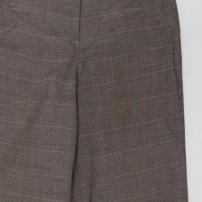 Womens UK Size 14 Marks and Spencer Regular Fit  Brown Trousers