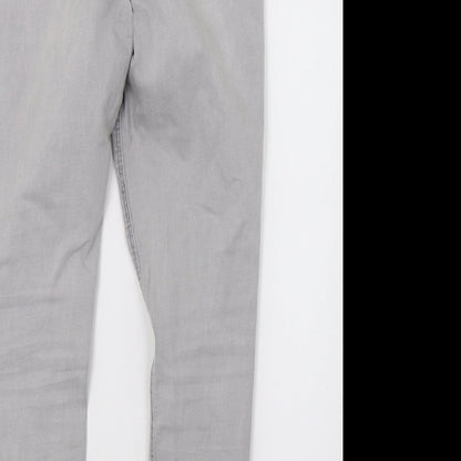 Matalan Womens Grey  Denim Skinny Jeans Size 14 L29 in
