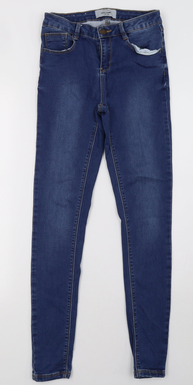 New Look Womens Blue  Denim Jegging Jeans Size 12 L31 in