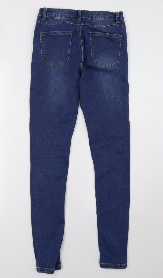 New Look Womens Blue  Denim Jegging Jeans Size 12 L31 in