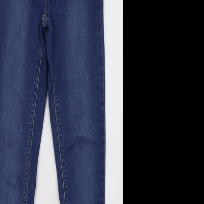 New Look Womens Blue  Denim Jegging Jeans Size 12 L31 in