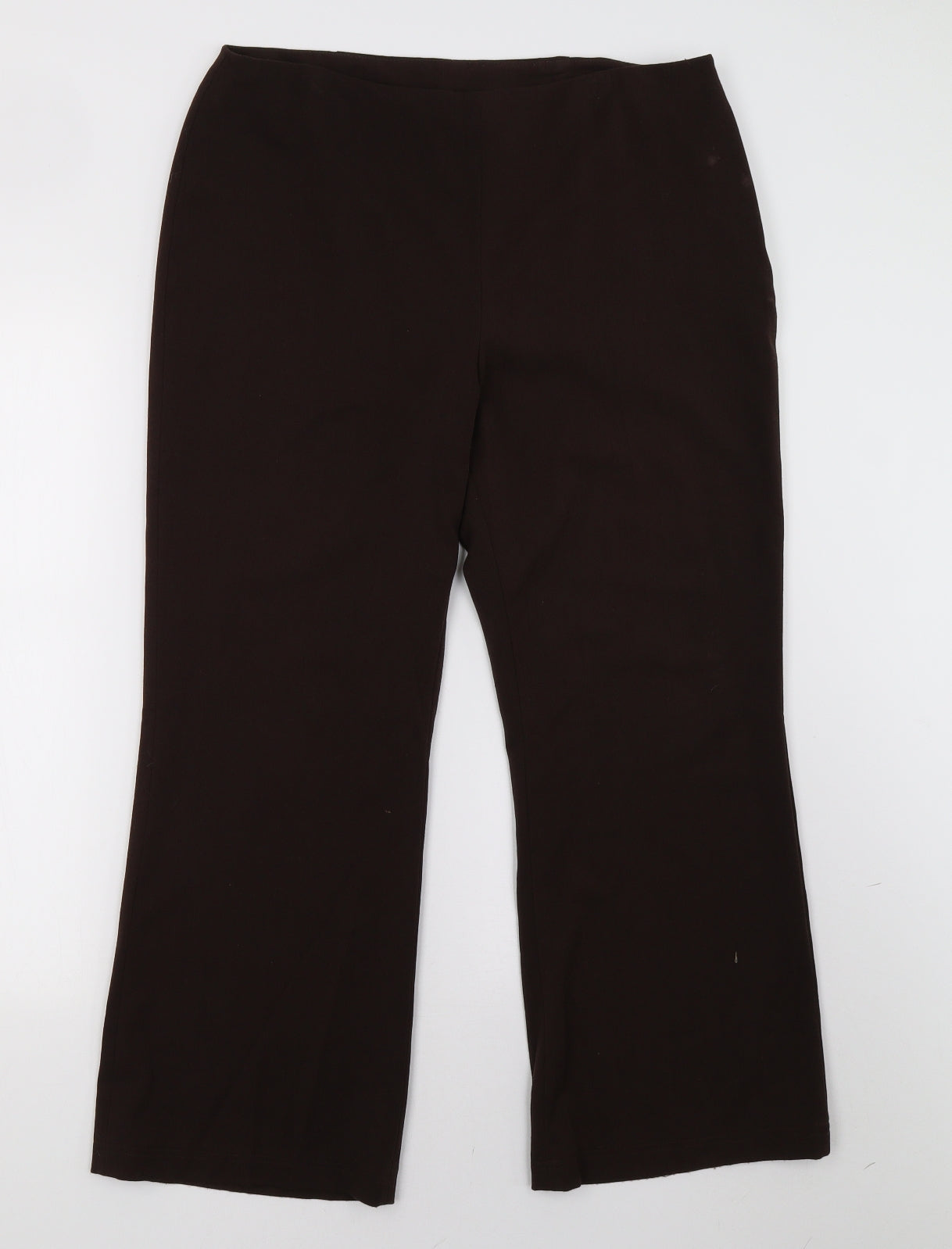 Womens UK Size 14 Preworn Regular Fit  Brown Trousers