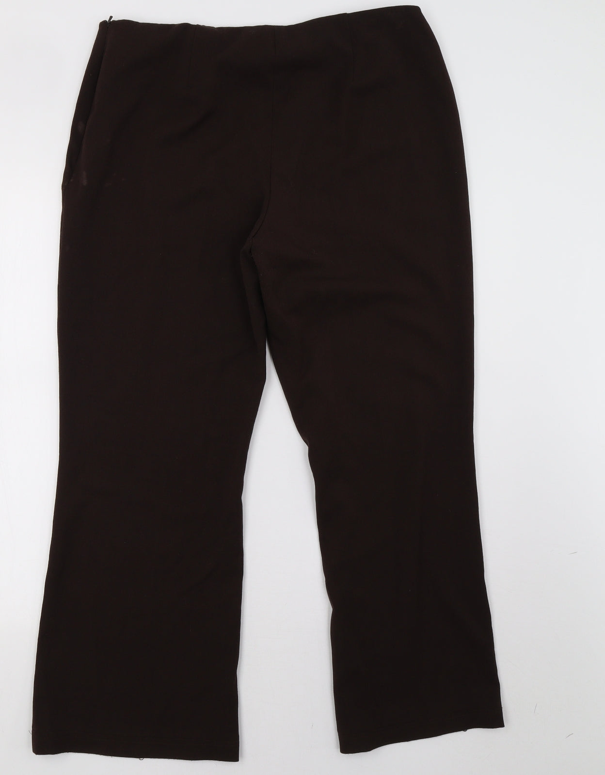 Womens UK Size 14 Preworn Regular Fit  Brown Trousers