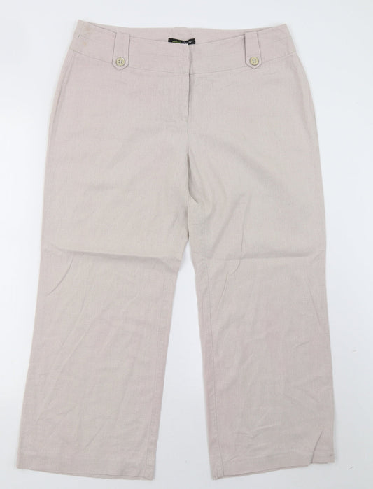 George Womens Pink   Trousers  Size 14 L26 in