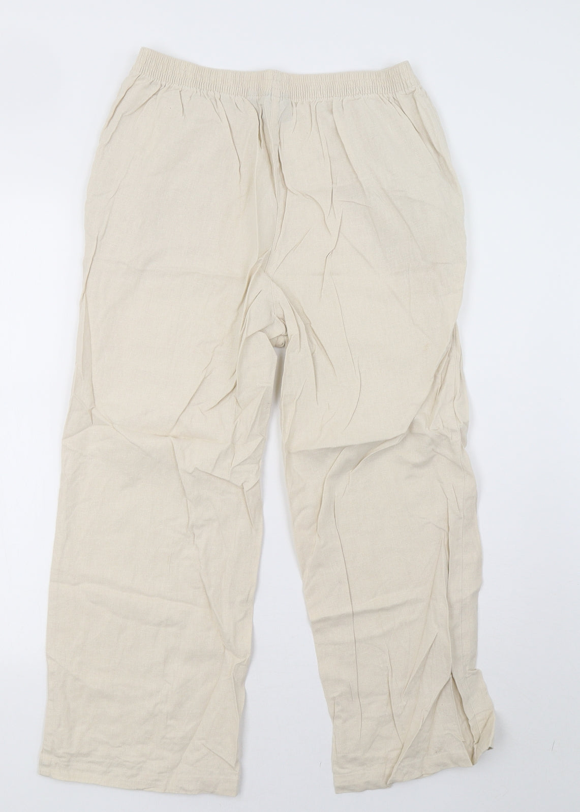 Womens UK Size 12 EWM Regular Fit  Beige Trousers