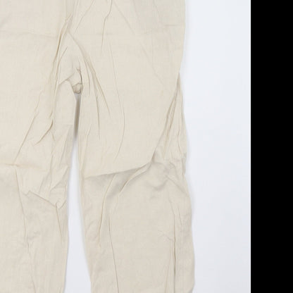 Womens UK Size 12 EWM Regular Fit  Beige Trousers