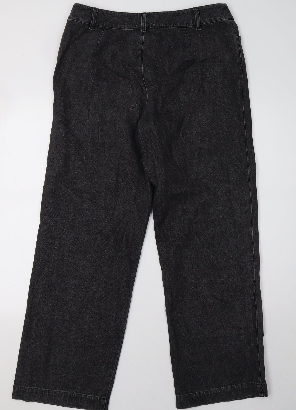 Liz Claiborne Womens Grey  Denim Mom Jeans Size 12 L32 in