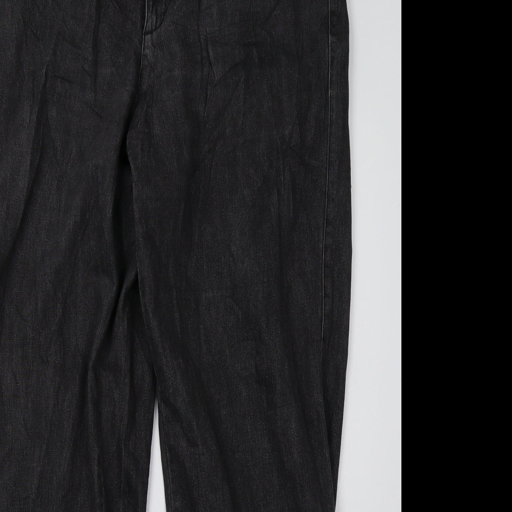 Liz Claiborne Womens Grey  Denim Mom Jeans Size 12 L32 in