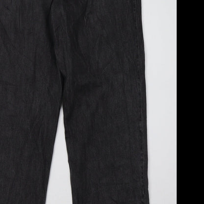 Liz Claiborne Womens Grey  Denim Mom Jeans Size 12 L32 in