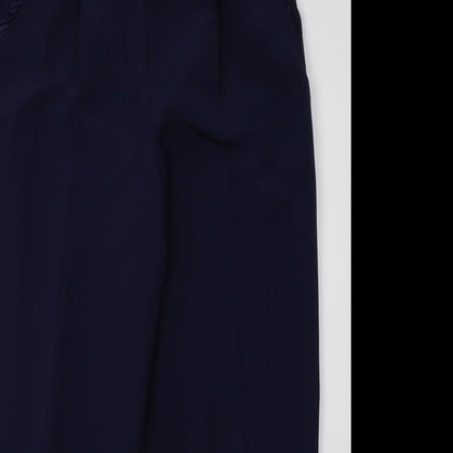 lenvol Womens Blue   Trousers  Size 8 L29 in