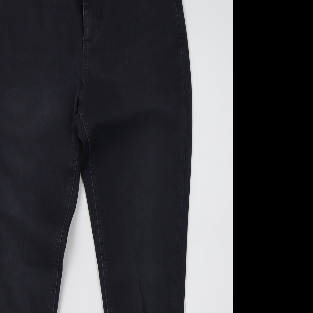 Dorothy Perkins Womens Black  Denim Skinny Jeans Size 10 L28 in