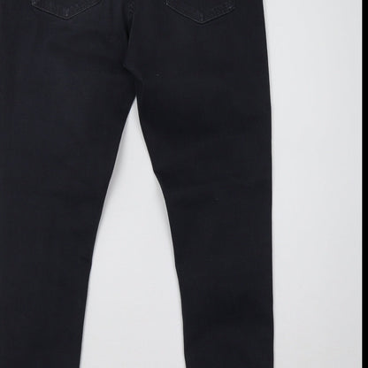 Dorothy Perkins Womens Black  Denim Skinny Jeans Size 10 L28 in