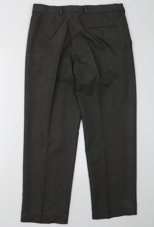 Marks and Spencer Mens Grey   Trousers  Size 32 L29 in