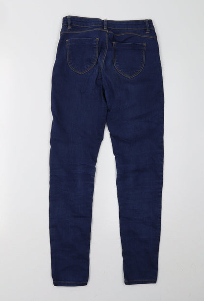 Womens UK Size 10 In Extenso Regular Fit Skinny Blue Jeans