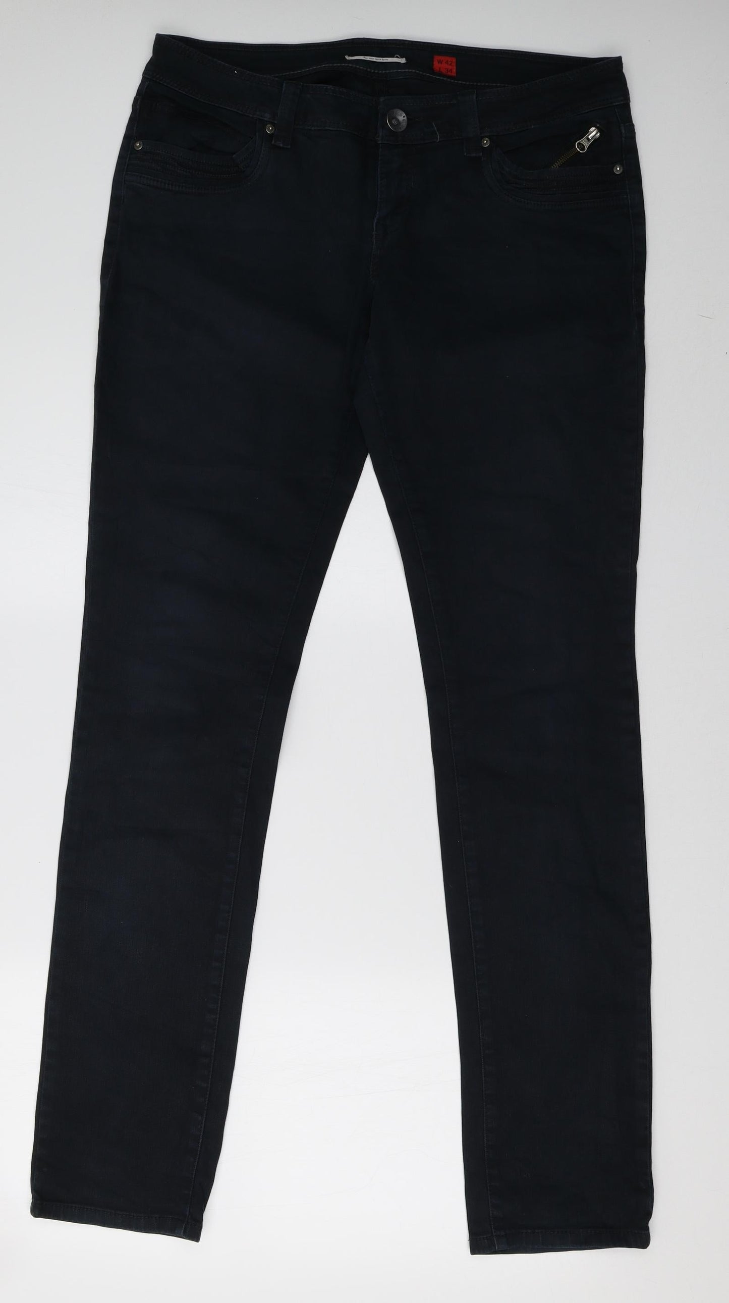 unique denim goods Womens Black  Denim Straight Jeans Size 42 L32 in