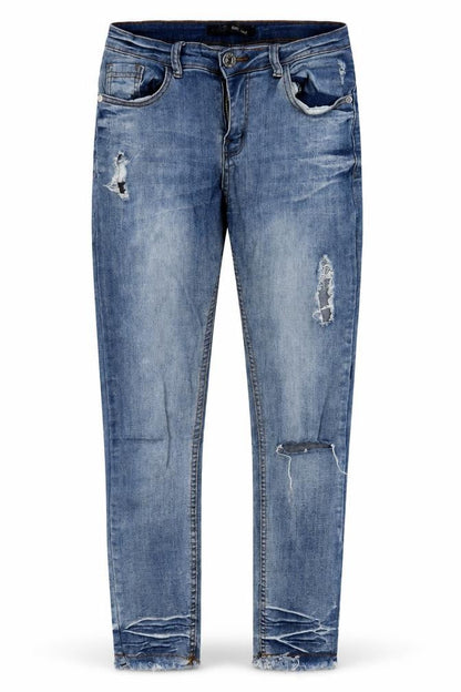 Womens UK Size 8 GIRL VIVI Regular Fit Skinny Blue Jeans