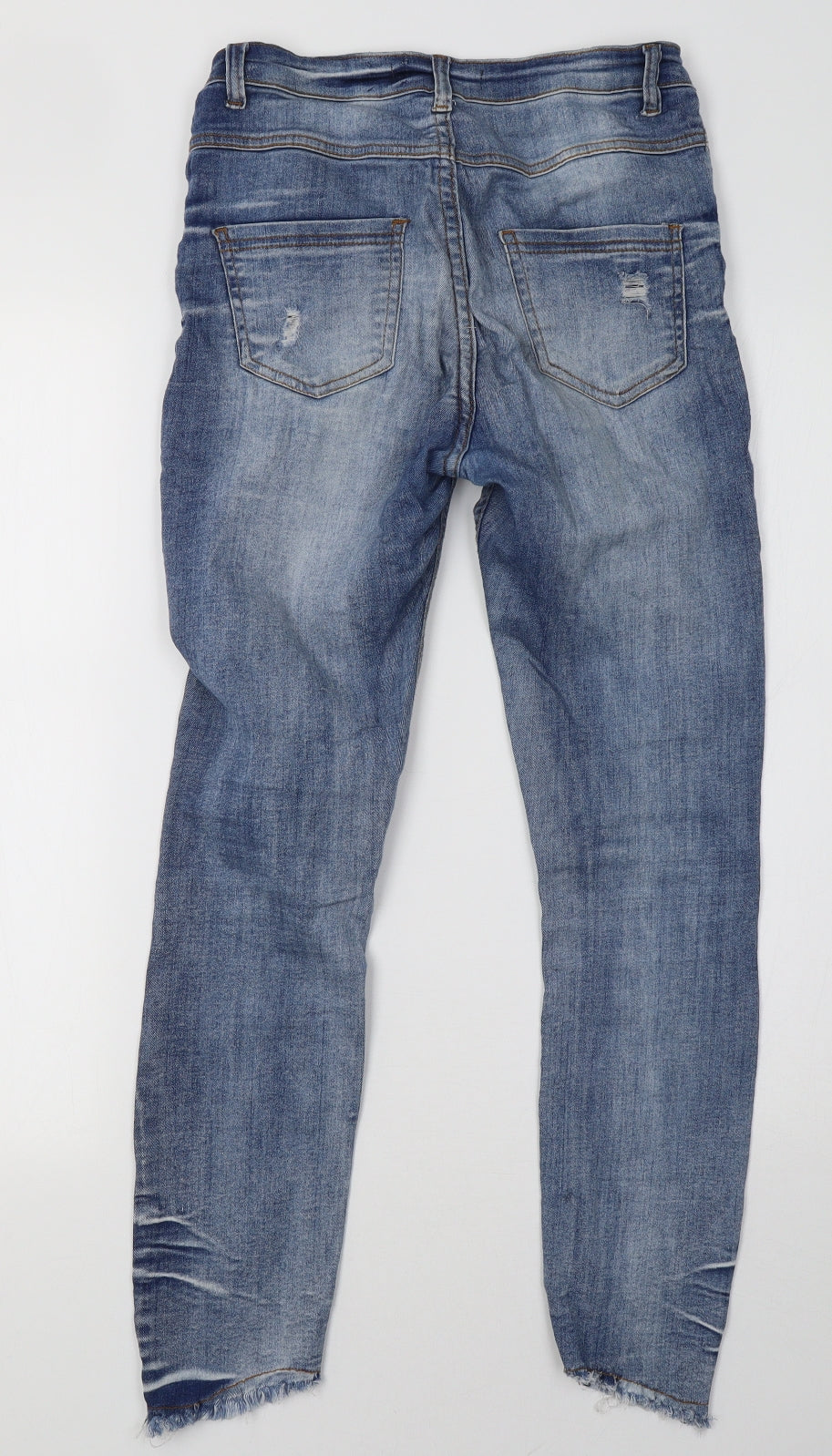 Womens UK Size 8 GIRL VIVI Regular Fit Skinny Blue Jeans