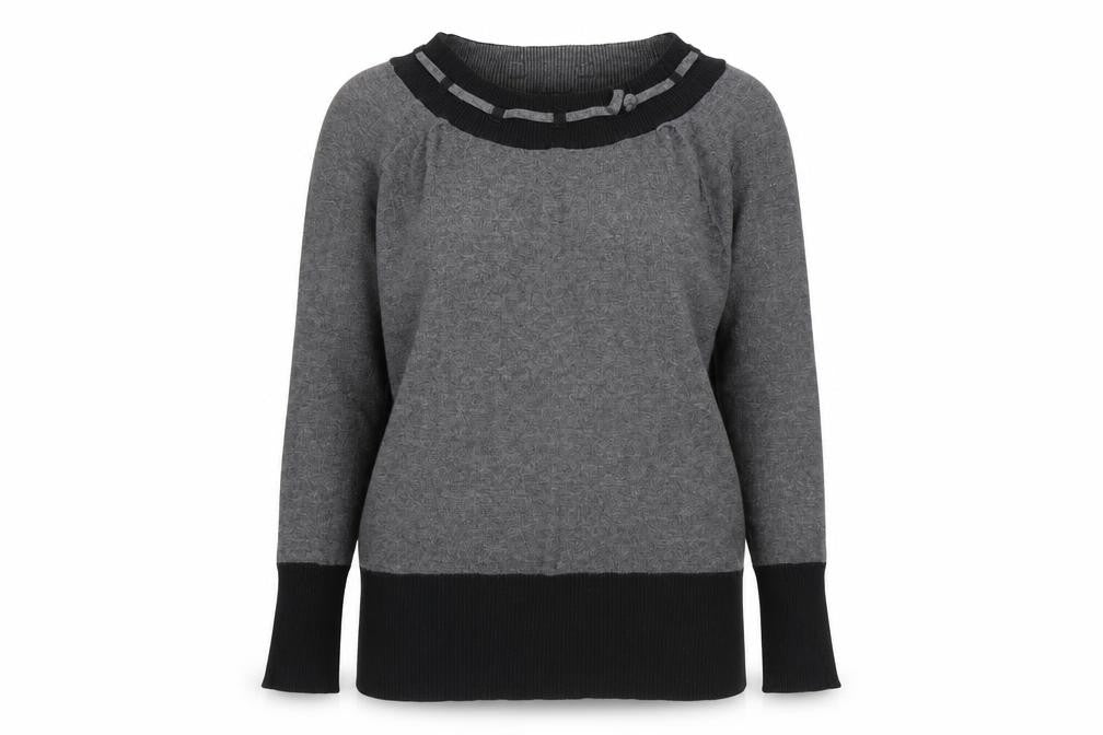 Womens UK Size M M&Co Grey Pullover Jumper