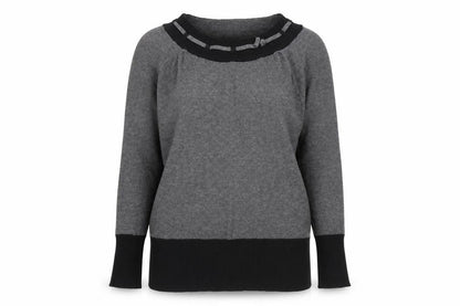 Womens UK Size M M&Co Grey Pullover Jumper