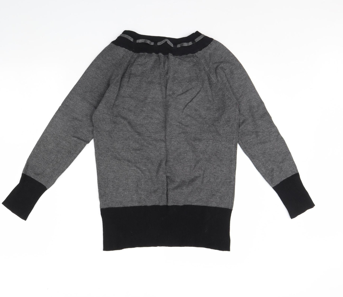 Womens UK Size M M&Co Grey Pullover Jumper