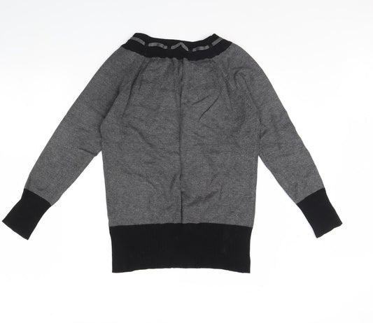 Womens UK Size M M&Co Grey Pullover Jumper