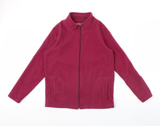 Anthology Womens Pink  Fleece Jacket  Size 12
