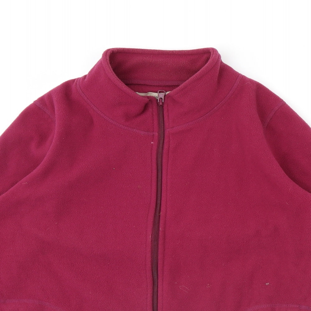 Anthology Womens Pink  Fleece Jacket  Size 12