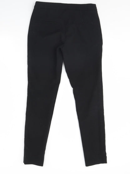 Womens UK Size 8 m&s Regular Fit  Black Trousers