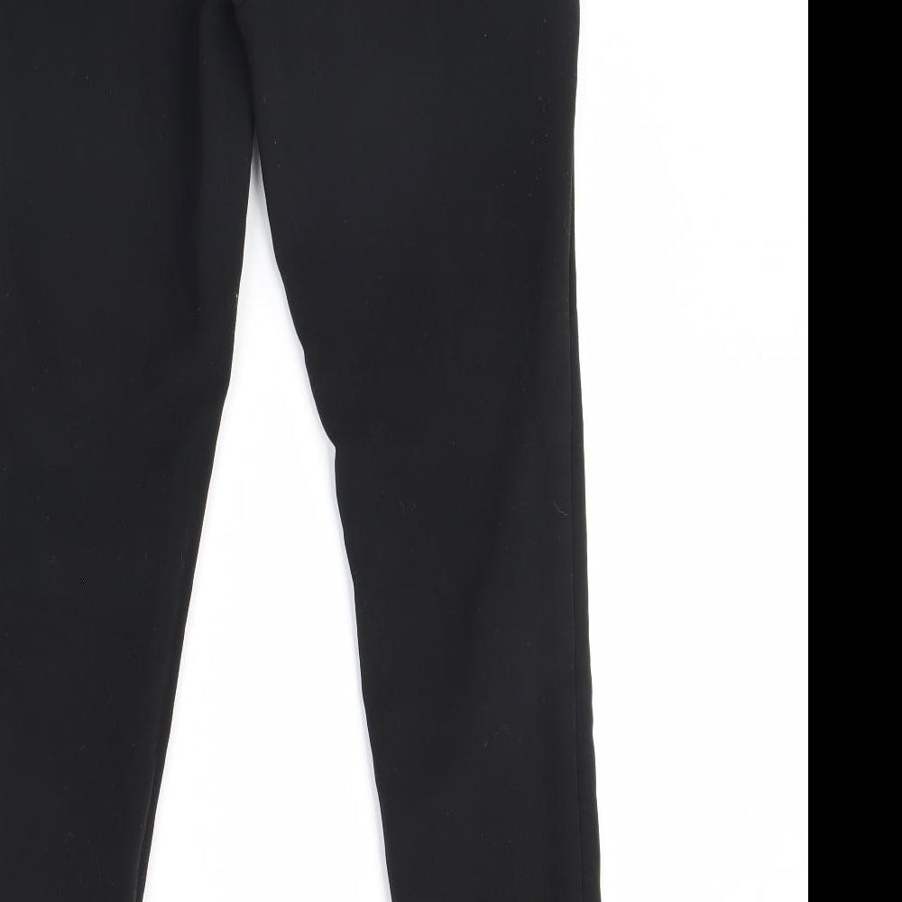 Womens UK Size 8 m&s Regular Fit  Black Trousers