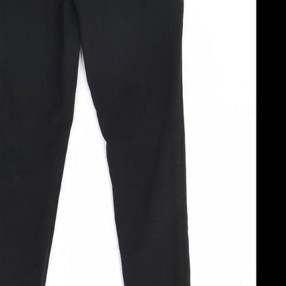 Womens UK Size 8 m&s Regular Fit  Black Trousers