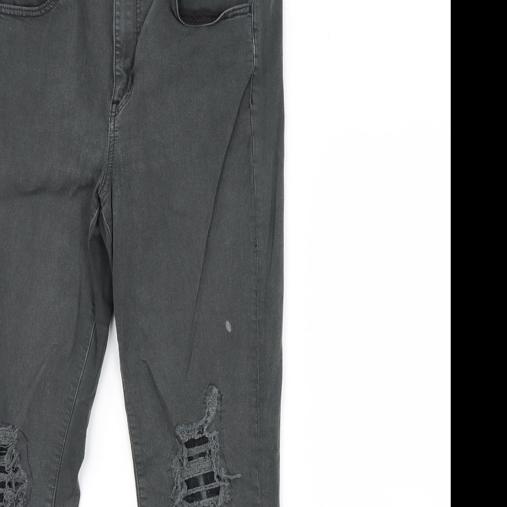 American eagle Womens Green  Denim Skinny Jeans Size 32 L30 in