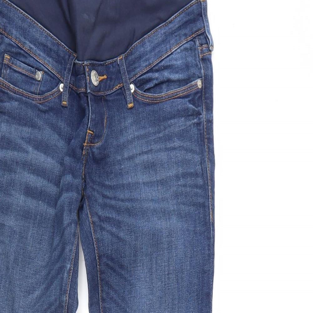 &Denim Womens Blue  Denim Skinny Jeans Size 6 L31 in