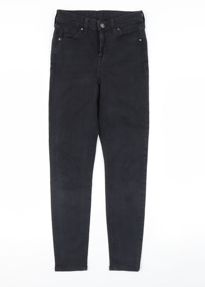 Topshop Womens Black  Denim Skinny Jeans Size 26 L30 in