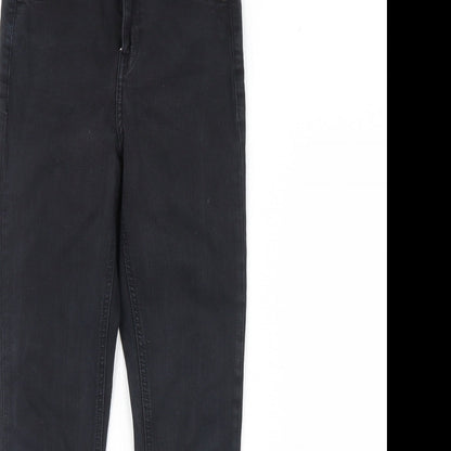 Topshop Womens Black  Denim Skinny Jeans Size 26 L30 in