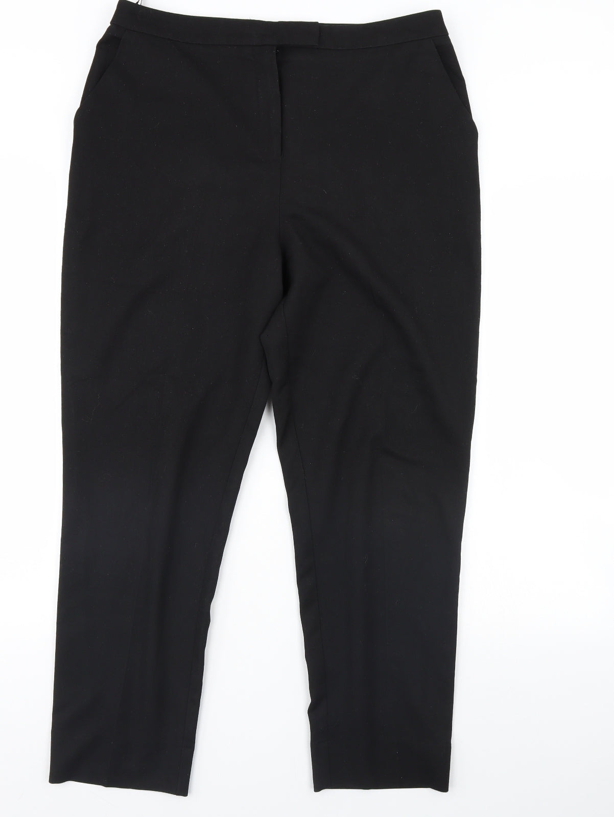 Warehouse Womens Black   Trousers  Size 14 L28 in