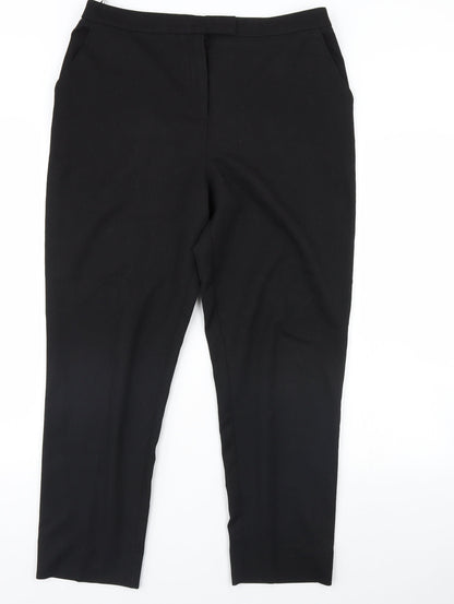 Warehouse Womens Black   Trousers  Size 14 L28 in