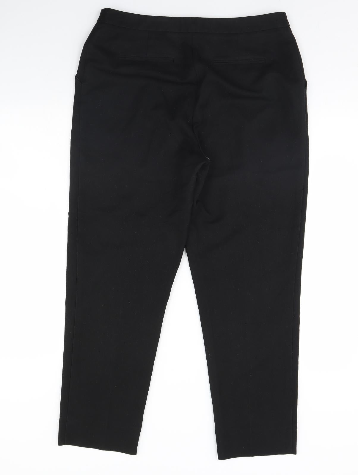 Warehouse Womens Black   Trousers  Size 14 L28 in