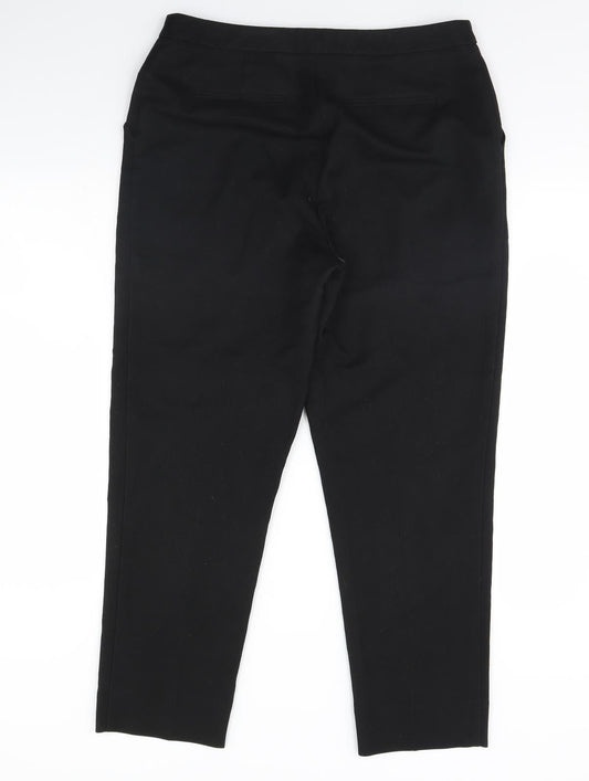 Warehouse Womens Black   Trousers  Size 14 L28 in